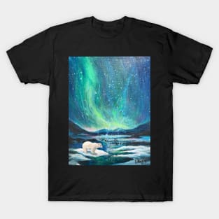 Aurora Borealis the Polar Bear T-Shirt